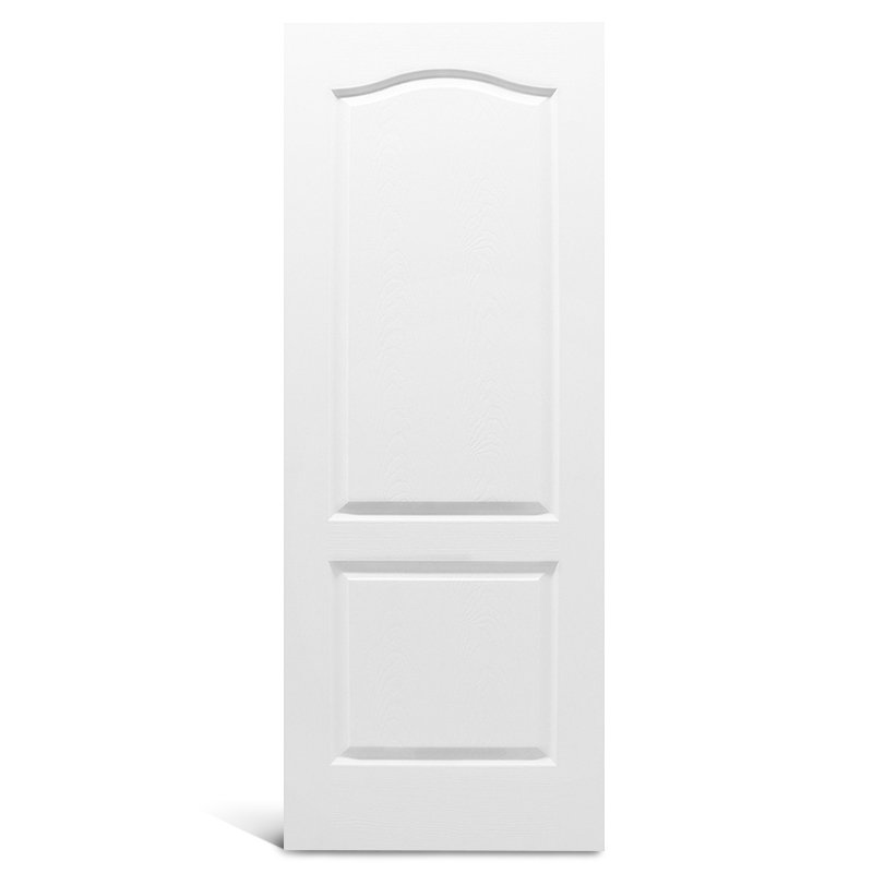 2 panel arch top bertekstur pintu cetakan pra-dicat