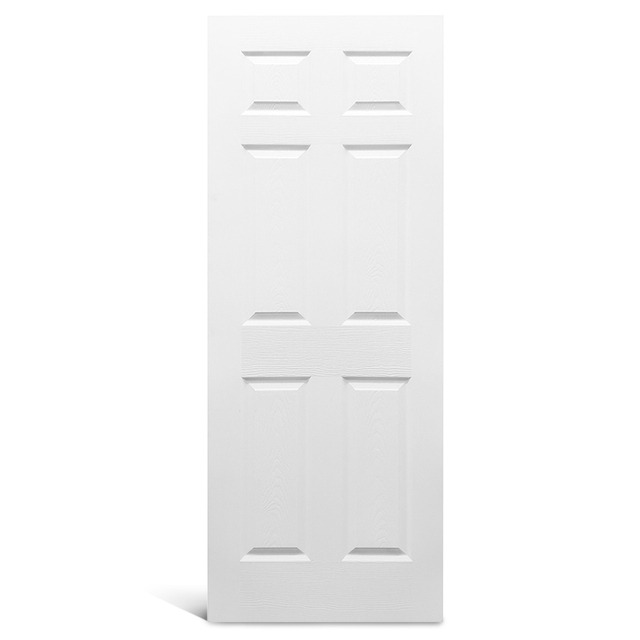 6 panel bertekstur pintu cetakan pra-dicat