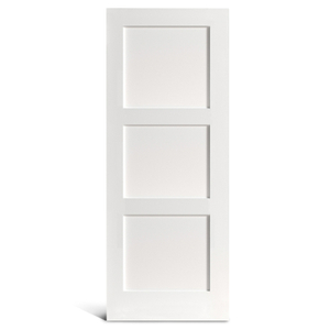 3 panel datar persegi dengan pintu Shaker prima vertikal