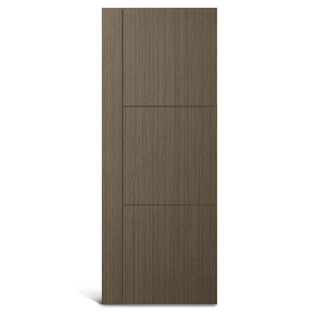 3 panel sama dengan 1 pintu PVC beralur panel vertikal