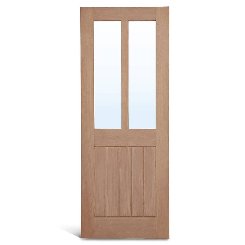 3 panel datar persegi dengan pintu pengocok kayu ek vertikal