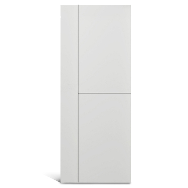 2 panel sama dengan 1 pintu PVC beralur panel vertikal