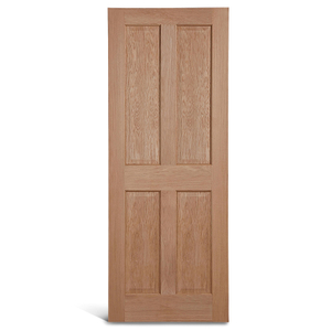 Pintu panel kayu ek 4 panel
