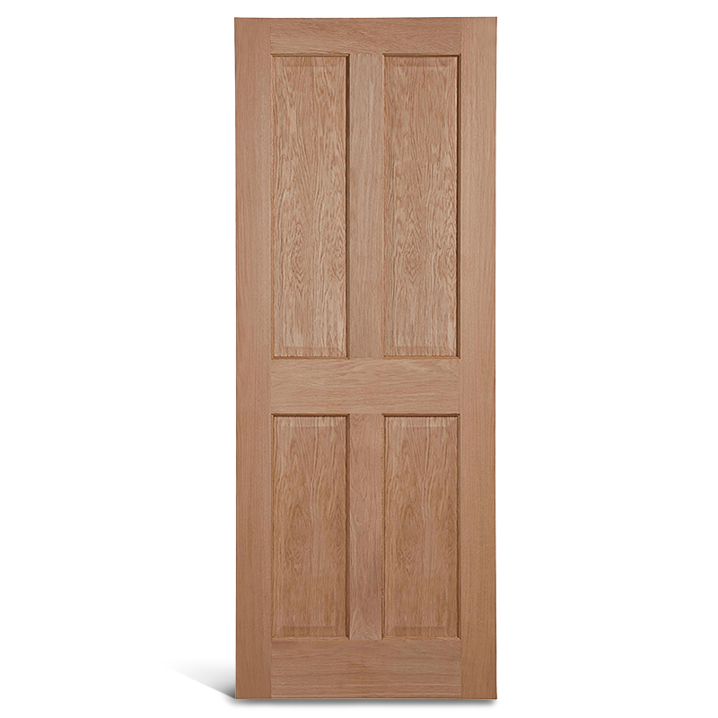 Pintu panel kayu ek 4 panel