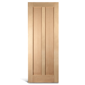 2 pintu pengocok kayu ek vertikal panel datar