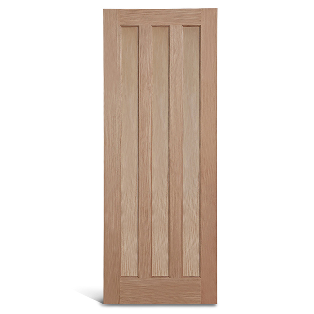 Pintu panel kayu ek 3 panel