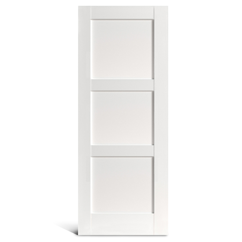 3 pintu PVC Shaker panel datar