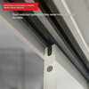 Oupai PVC Kayu Pintu MDF Sertifikat CE Saso GOST-R