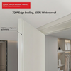 Oupai PVC Kayu Pintu MDF Sertifikat CE Saso GOST-R